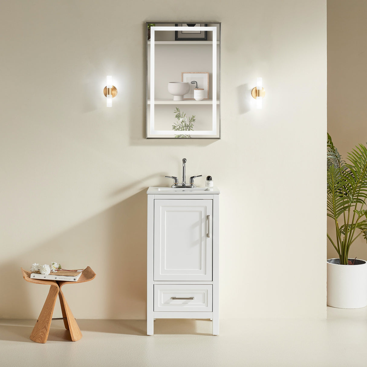 Fully Assembled 18'' Bathroom Vanity