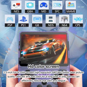 RetroRush Ultimate Retro Handheld Gaming Console – 128GB Pocket Arcade, Hi-Res Screen, 20k Games!