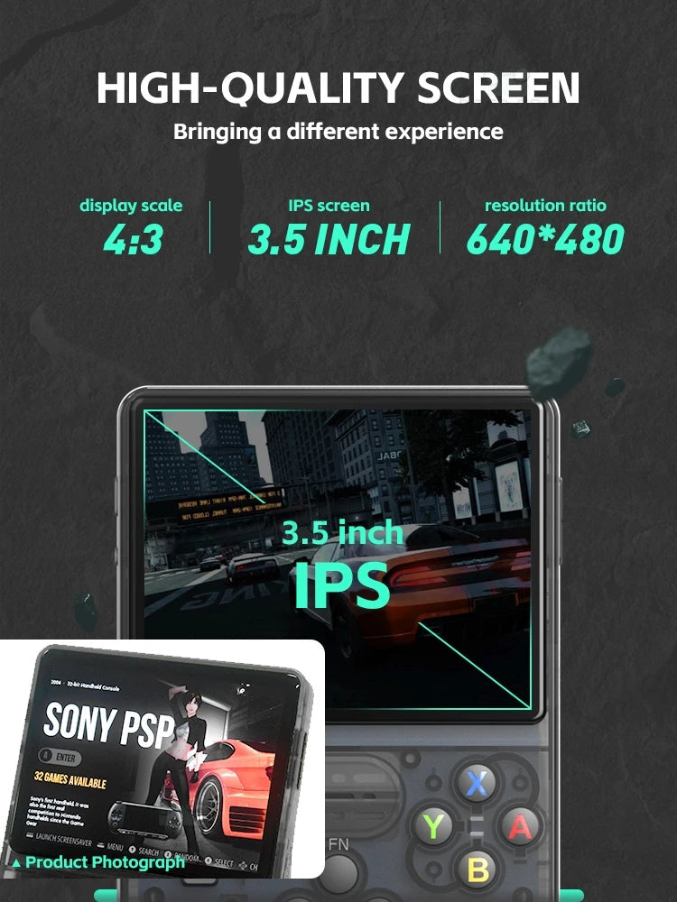 RetroRush Ultimate Retro Handheld Gaming Console – 128GB Pocket Arcade, Hi-Res Screen, 20k Games!