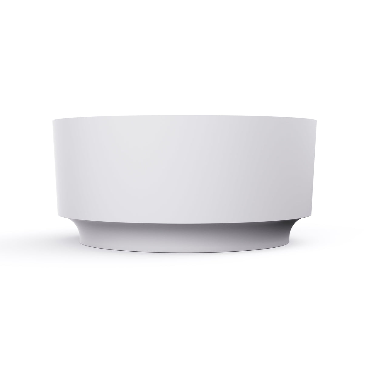 49 Inch Round Shape Freestanding Solid Surface Soaking Bathtub