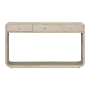 onsole Table With 3 Drawers And Display Shelf
