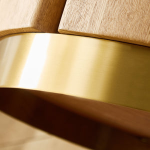 Round Coffee Table with Sturdy MDF Pedestal
