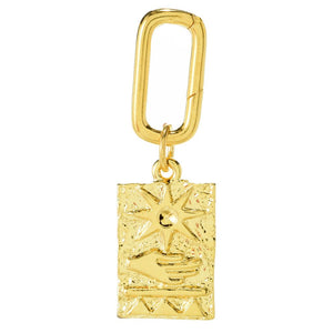 MAYAMAR 24K Gold Plated Polished Choice of Motif Enhancer Pendant