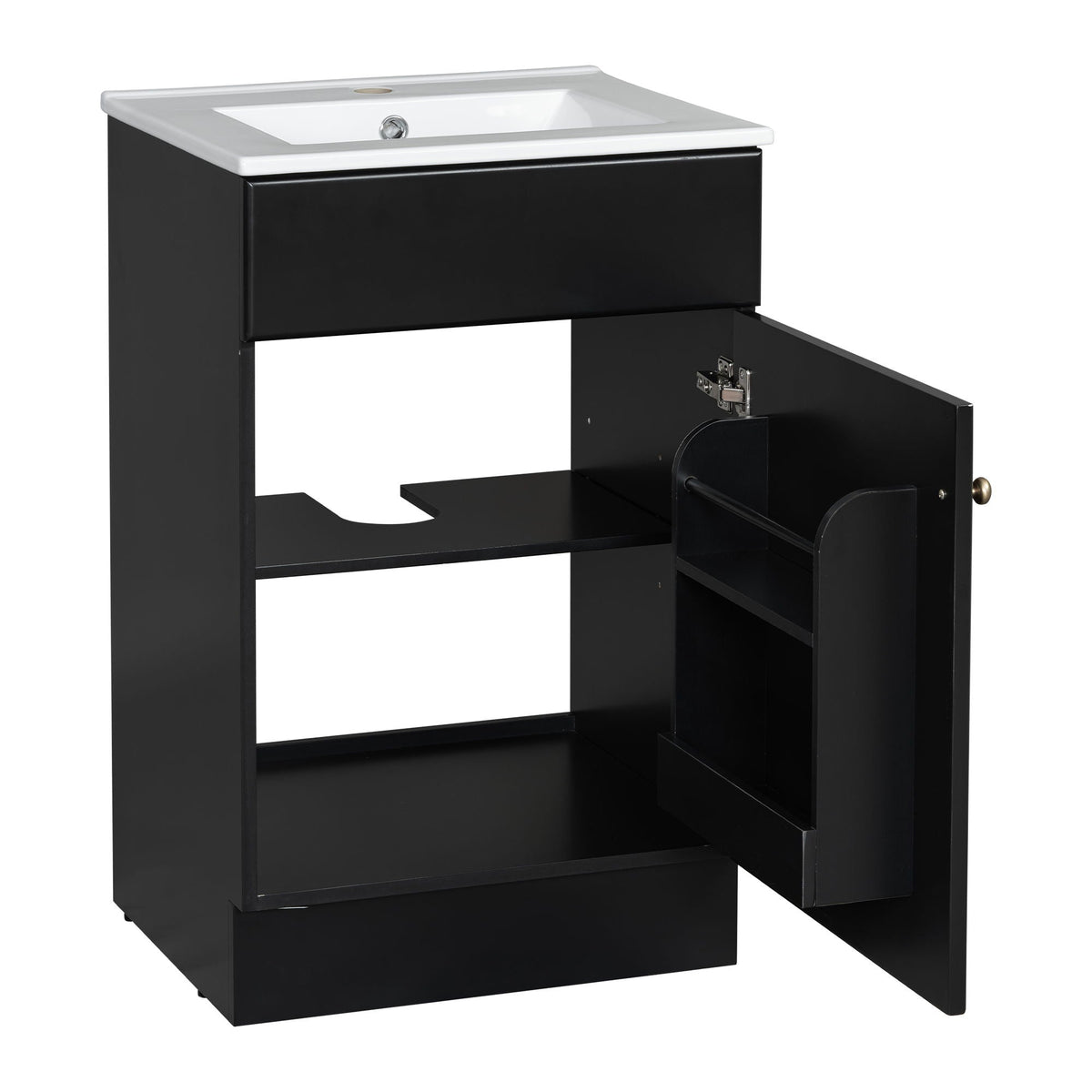 Bathroom Vanity With Sink, Cabinet With Adjustable Shelf