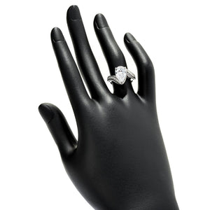 Brilliante 3.75 DEW Simulated Diamond Bypass Style Ring