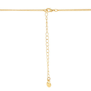 MAYAMAR 24K Gold Plated Polished Moon & Stars 18"+3.5" Necklace