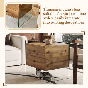 Double-Drawer Bedside Table