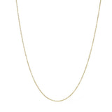 MAYAMAR 24K Gold Plated Choice of Length Oval Rolo Link Chain Necklace