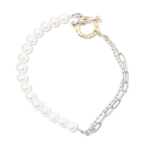 Artisan Silver by Samuel B. Choice of Gem Bead & Chain Bracelet