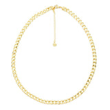 MAYAMAR 24K Gold Plated Choice of Length 7.2mm Curb Link Necklace