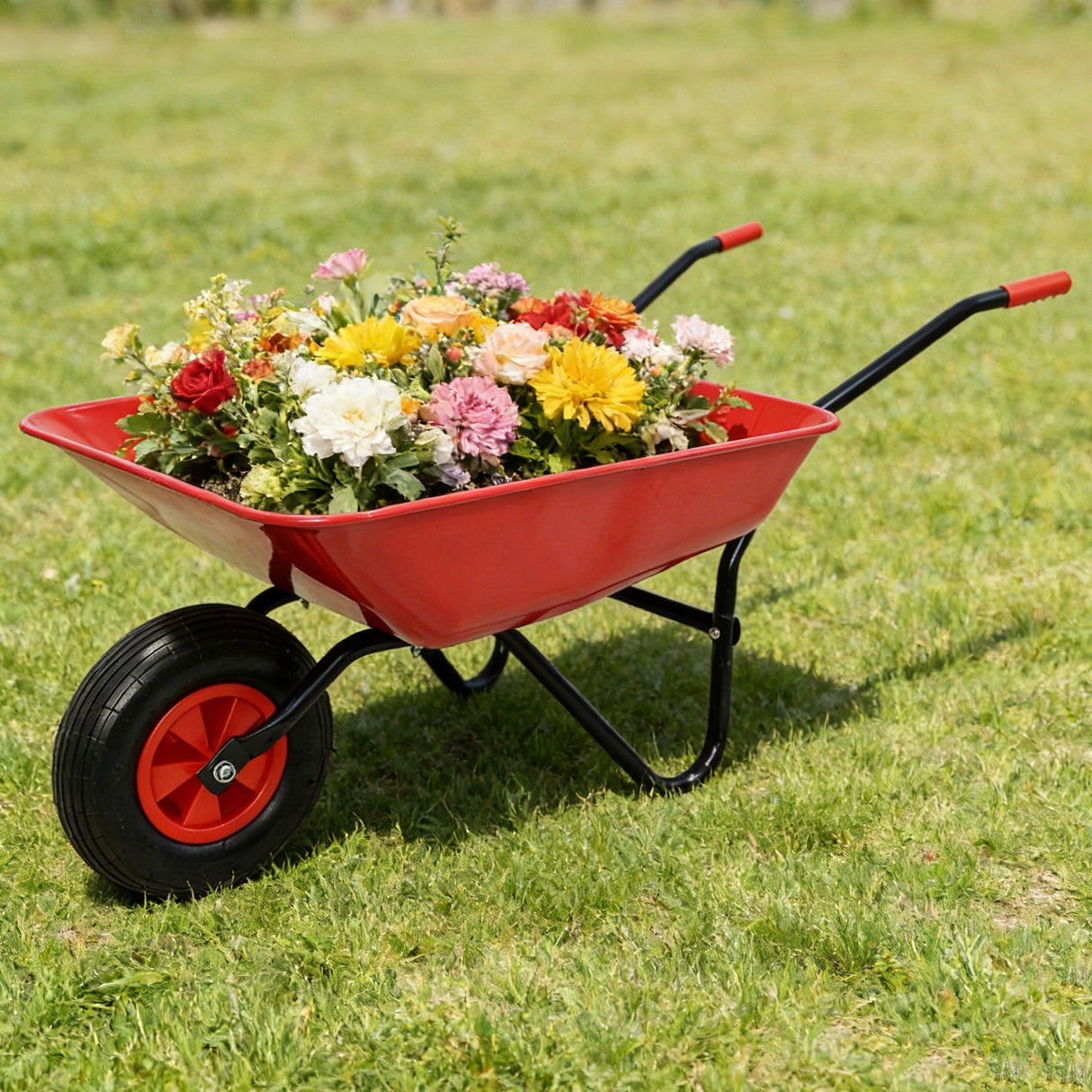 Steel Tray Wheel Barrow Trolley