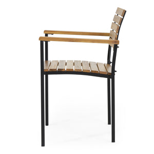 Laris Wood And Metal Chair