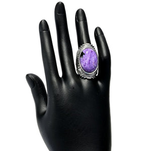 Southwest Elements 25x18mm Choice of Gem Tapered Statement Ring