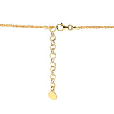 Cameo Italiano 18K Gold Plated "Scent" Flower Cameo Pendant w/ Chain