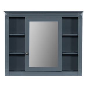 Bathroom Vanity With Top Sink, Mirror Cabinet, 2 Soft Closing Doors & 2 Drawers