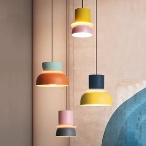 Nordic Dual-Tone Dome Pendant Light LED Zinc Alloy 1-Light Indoor