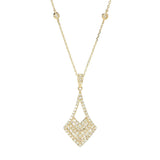 Gems of Distinction 14K Gold 0.74ctw Diamond Chevron Pendant w/ Chain