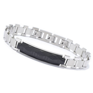 Invicta Men's 8.5" Forged Carbon Choice of Color ID Bracelet