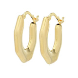 Toscana Italiana 18K Gold Electroform Choice of Size Hoop Earrings