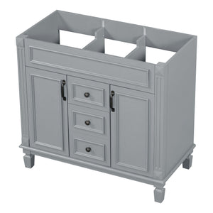 Bathroom Vanity Cabinet With 2 Soft Closing Doors And 2 Drawers