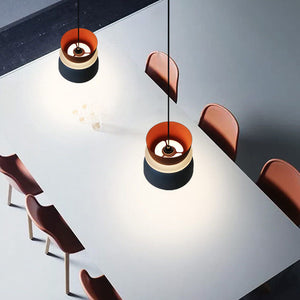 Nordic Dual-Tone Dome Pendant Light LED Zinc Alloy 1-Light Indoor