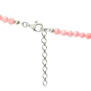 Southwest Elements 98.4ctw Rhodochrosite Concho Necklace