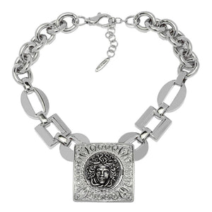 Graziella Choice of Plating Electroform Polished Medusa 17.5"+2" Necklace