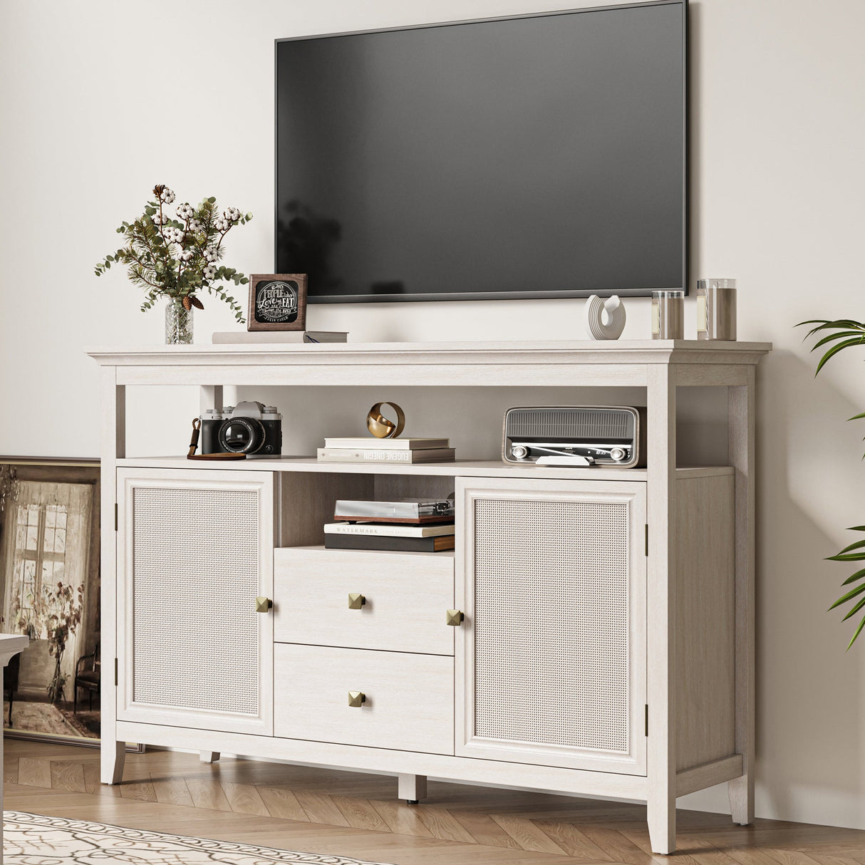 Boho Rattan Sideboard