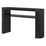 Console Table With Fluted Legs, Open Shelf