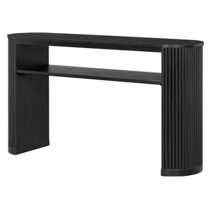 Console Table With Fluted Legs, Open Shelf