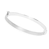 Toscana Italiana 18K Gold Plated Polished & Setosa Bangle Bracelet