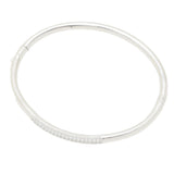 Sorrento Italian Silver 0.29 DEW Simulated Diamond Hinged Bangle Bracelet