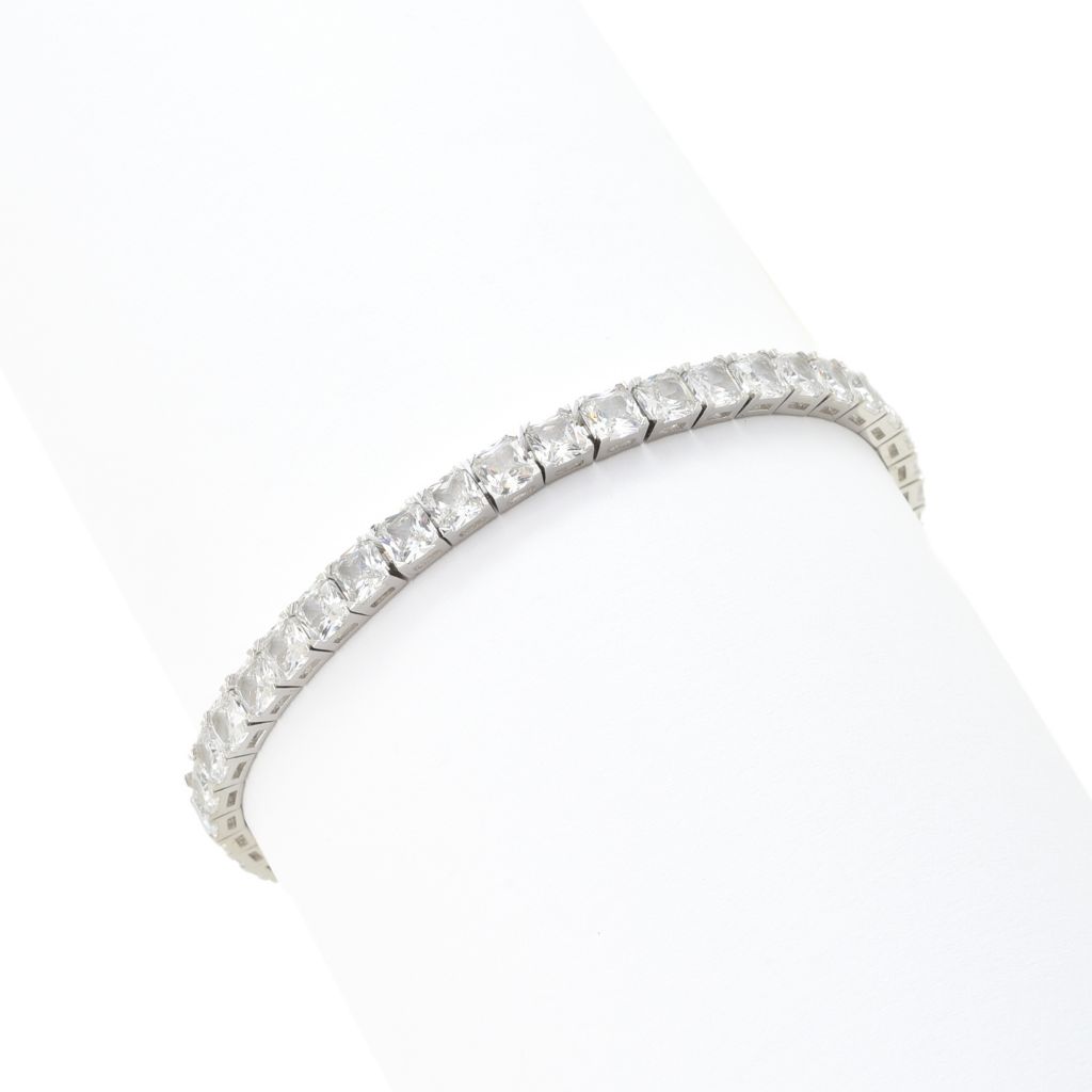Sorrento Italian Silver 16.80 DEW Simulated Diamond Tennis Bracelet