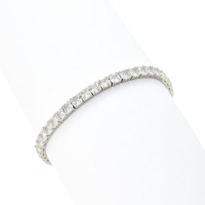 Sorrento Italian Silver 16.80 DEW Simulated Diamond Tennis Bracelet