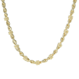 Toscana Italiana Two-tone, Platinum or 18K Gold Plated Status Rope Necklace