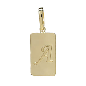 Toscana Italiana 18K Gold Plated Choice of Initial Enhancer Pendant