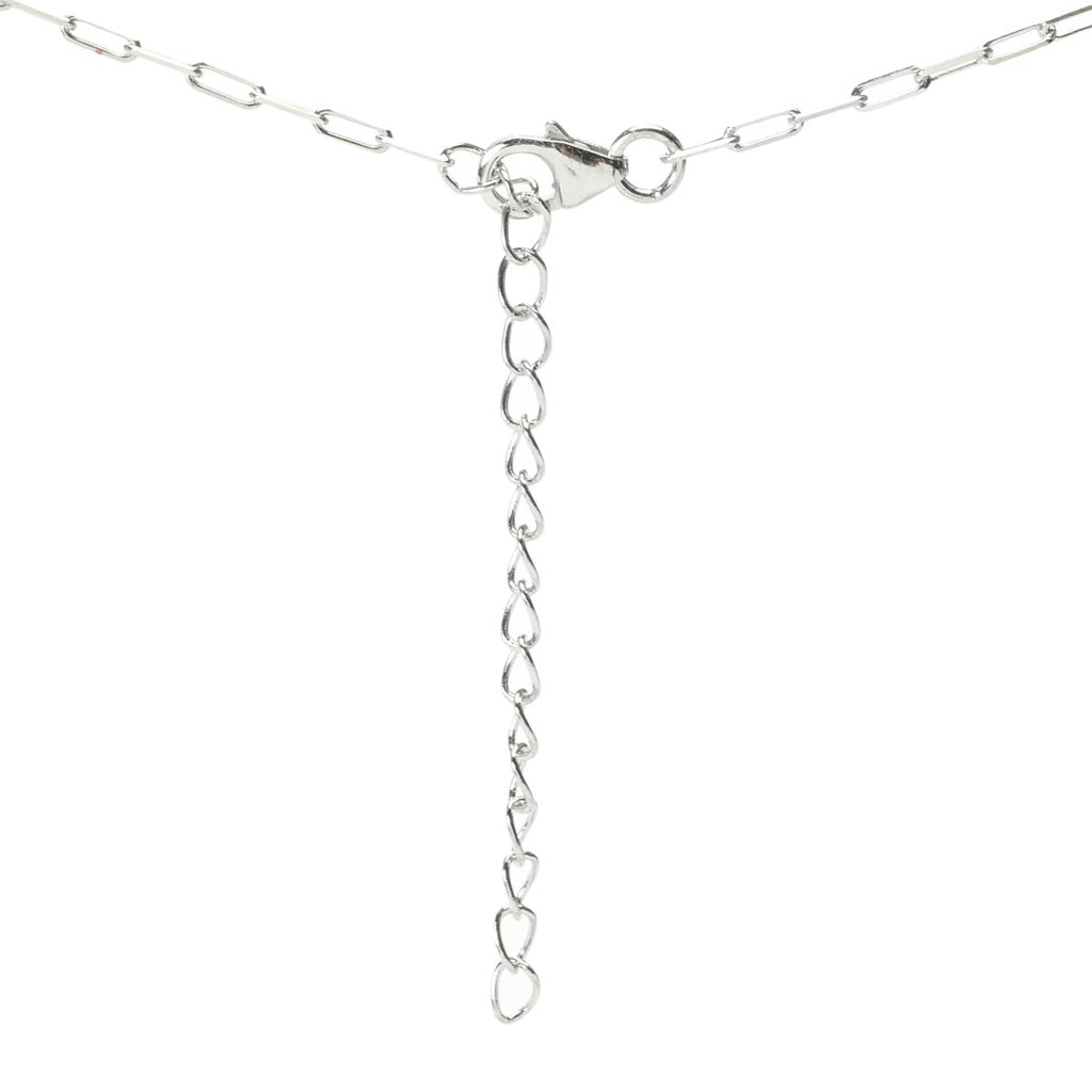 Gem Treasures Sterling Silver Choice of Gem Teardrop Pendant w/ Chain