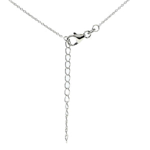 Gem Treasures 20x15mm Sleeping Beauty Turquoise & Zircon Pendant