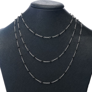 Cameo Italiano "Elements" Black Onyx Station Choice of Length Necklace