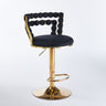 Modern Bar Chair With Iron Tube Legs, Soft Cushions And Comfortable Backrest (Set of 2)