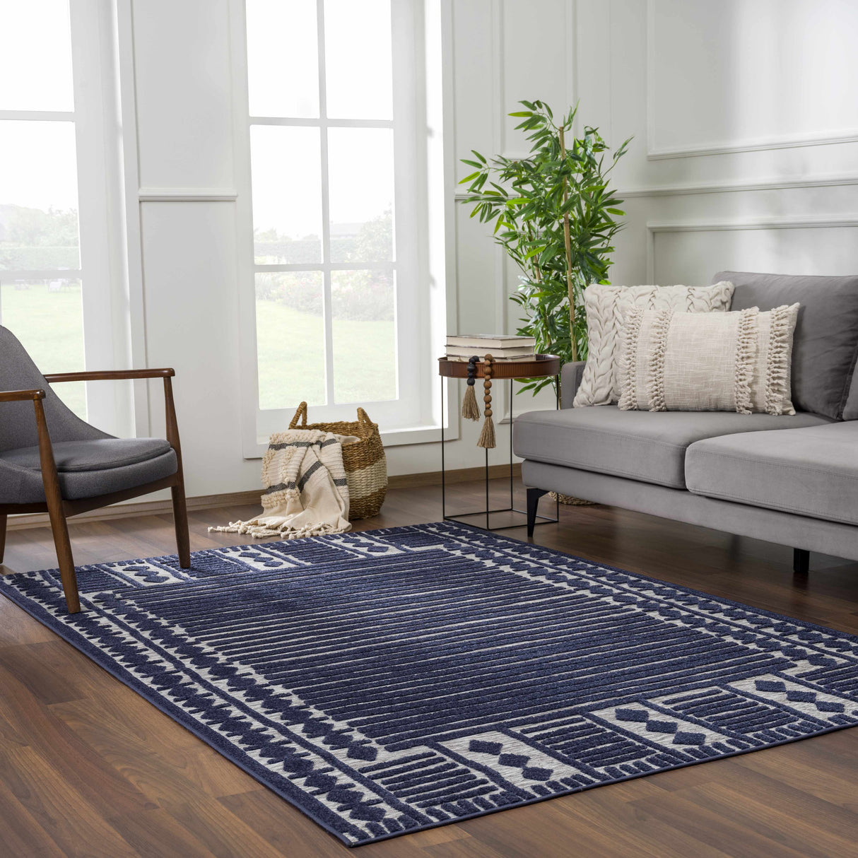 Sillawit 3D Outdoor Area Rug - Clearance
