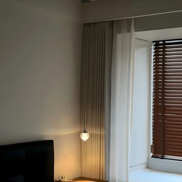 Minimalist Clear Glass Pendant Light Hanging Ceiling Fixture