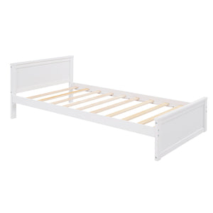 Loft Bed With A Stand Alone Bed, Shelves, Desk, And Wardrobe