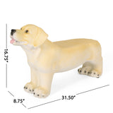 MGO Dog Bench, Outdoor Light Brown, No Assembly Required