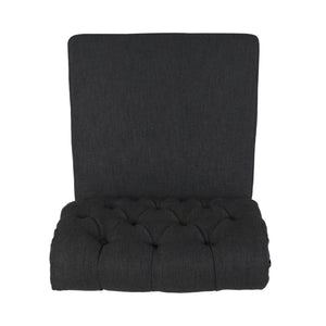 Broxton - Tuft Dining Rolltop Chairs With Button Tufted Backrest (Set of 2)