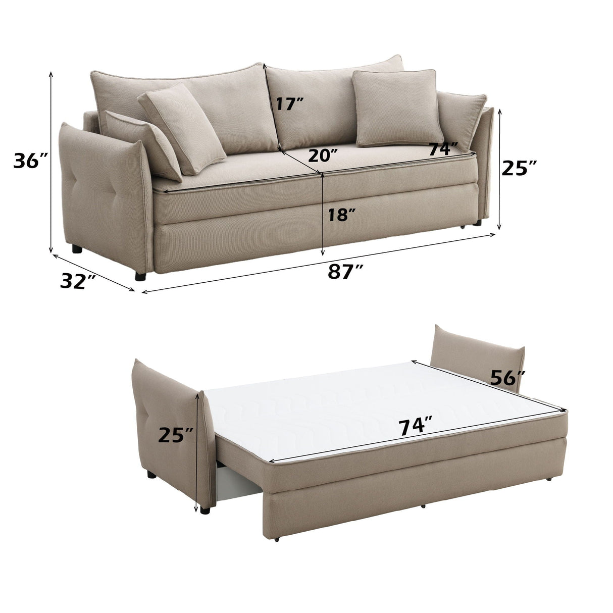 Irina - Pull Out Sleep With Storage