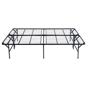Mabel Metal Full Mattress Support Platform Bed Black