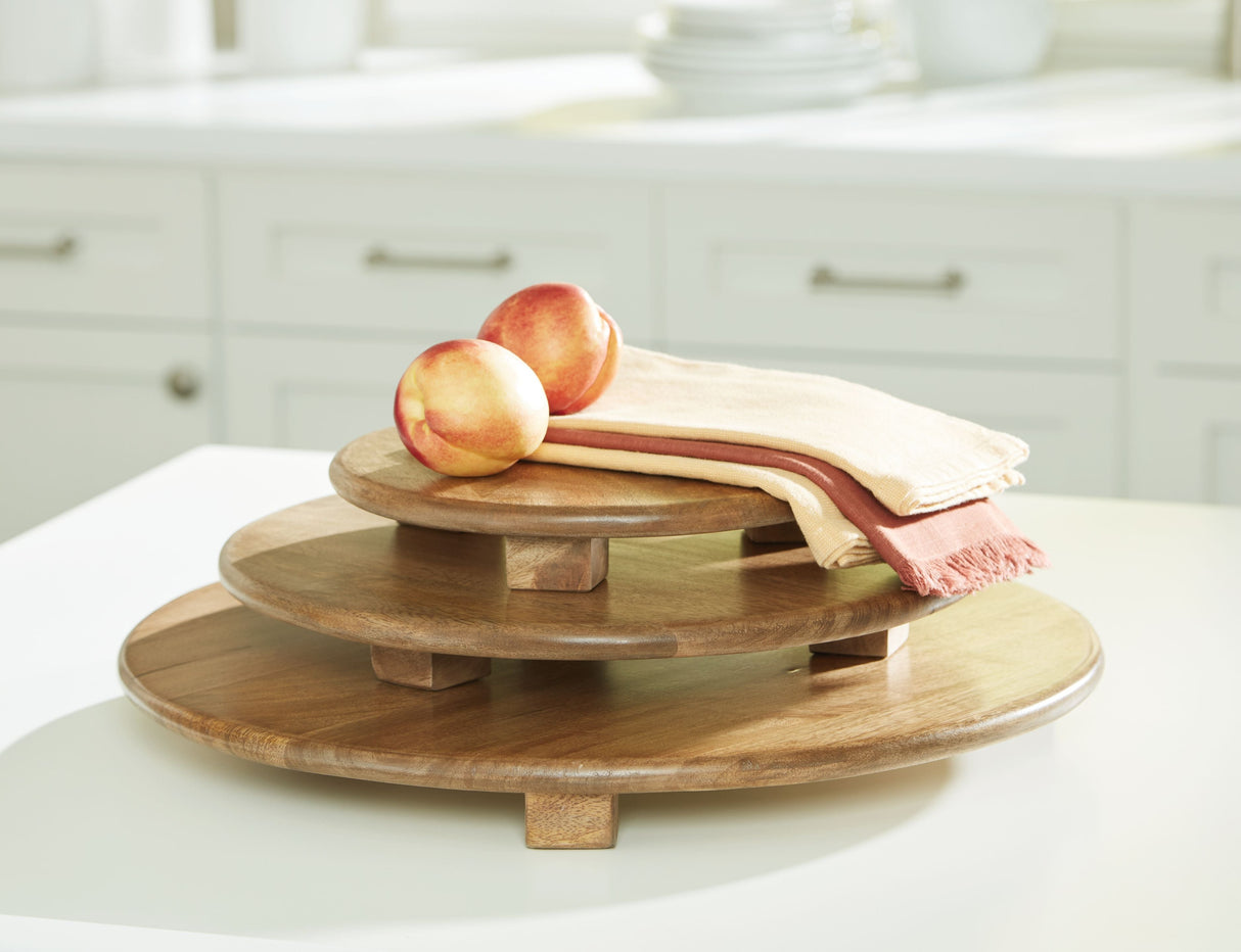 Kaidler - Tray Set (Set of 3) - Brown