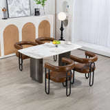 House hold contemporary designed upholstered accent/dining chair/barrel side chairs set of 2