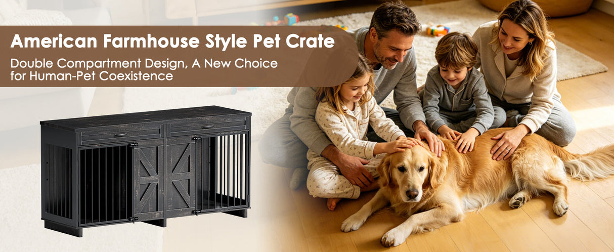 Dog Crate Furniture TV Stand